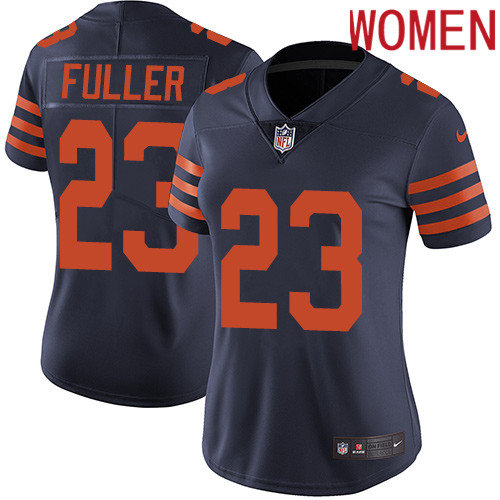 2019 Women Chicago Bears 23 Fuller BLUE Nike Vapor Untouchable Limited NFL Jersey style 2